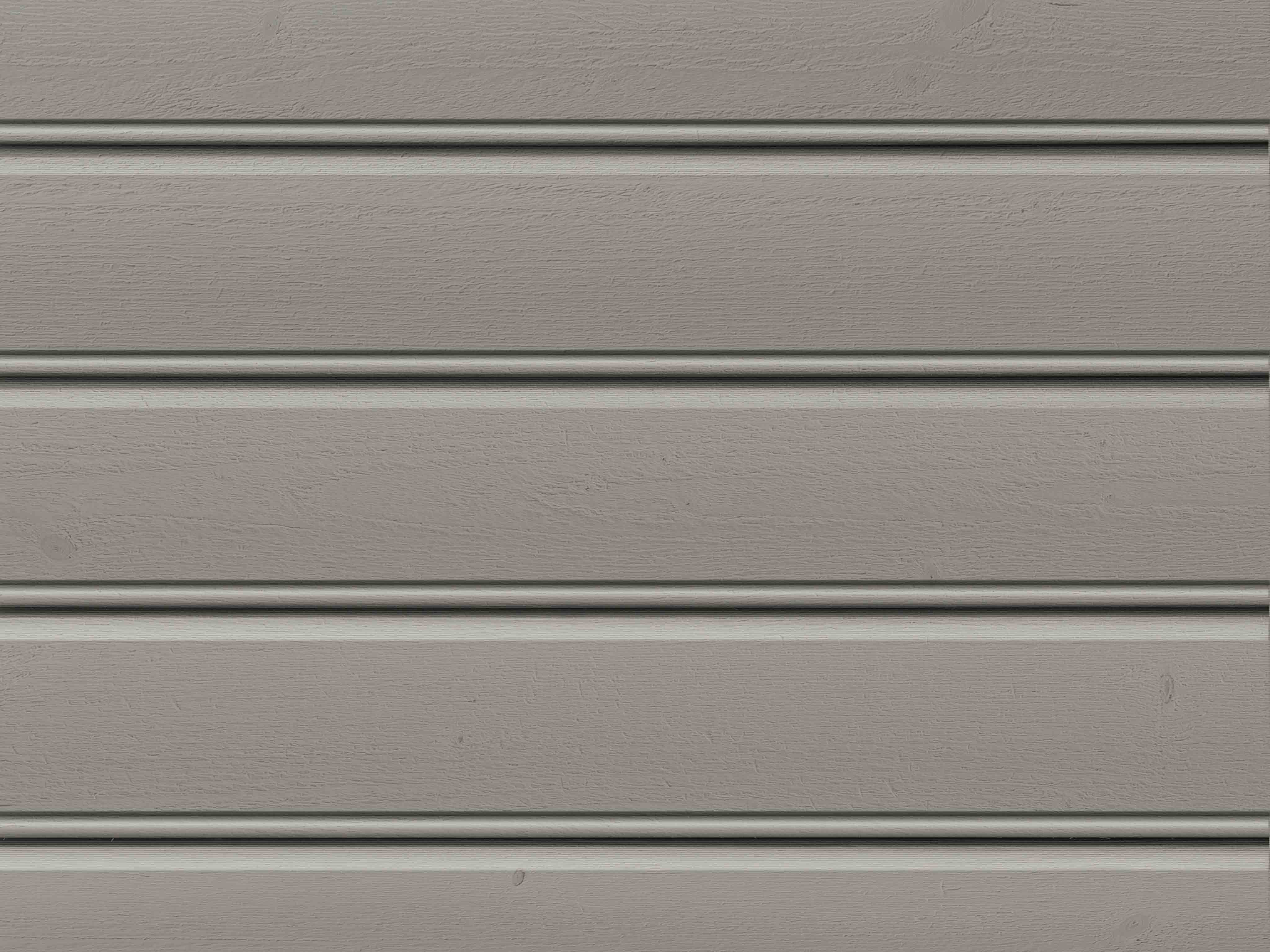 Brungrå, dobbelfalset ytterkledning med staff.