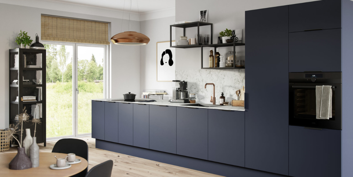 fenix kjokken deep blue