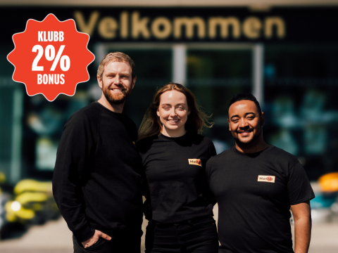 Få 2 % bonus på alle dine kjøp