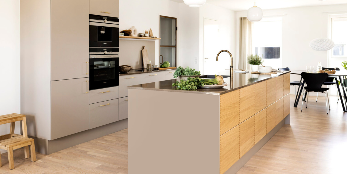 terna kjøkken fra aubo warm grey
