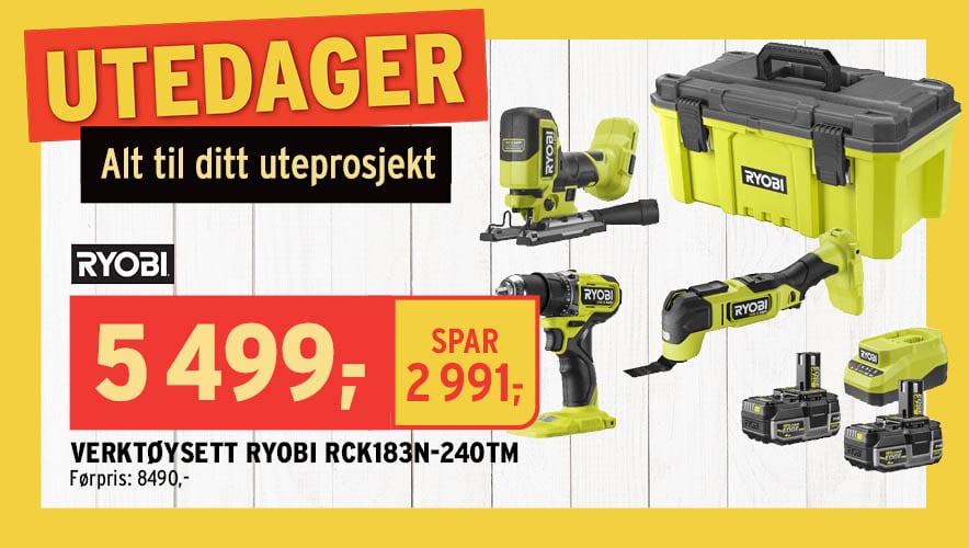 Verktøysett Ryobi RCK183N-240TM