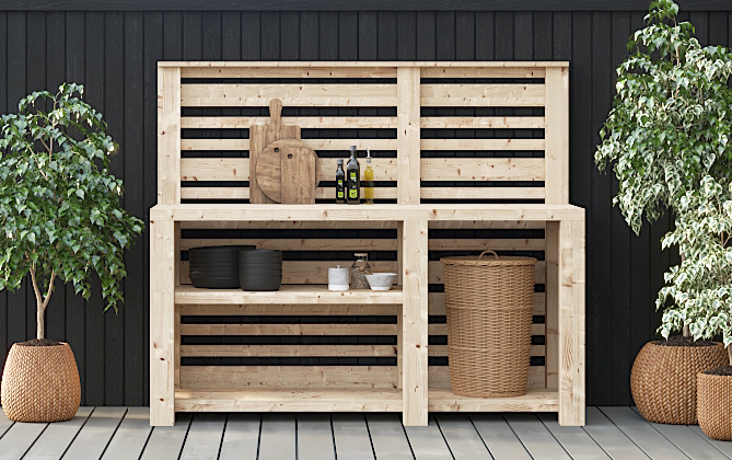 Utekjøkken Bygg ditt eget utekjøkken - helt selv! Montér viser deg hvordan.