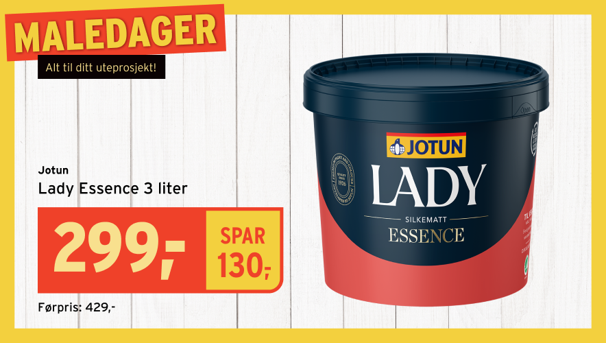 Tilbud på Lady Essence interiørmaling fra Jotun