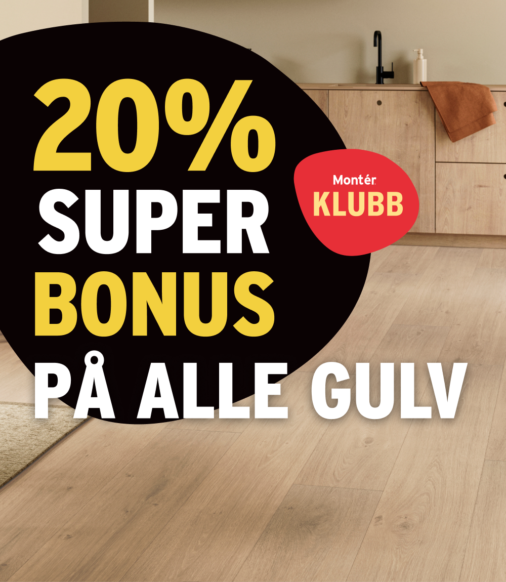 20% superbonus på alle gulv