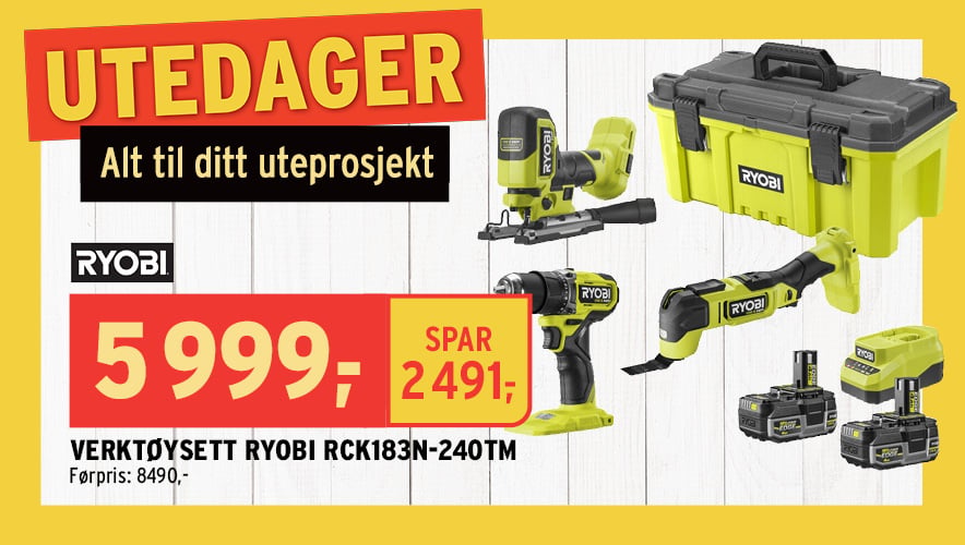 Verktøysett Ryobi RCK183N-240TM