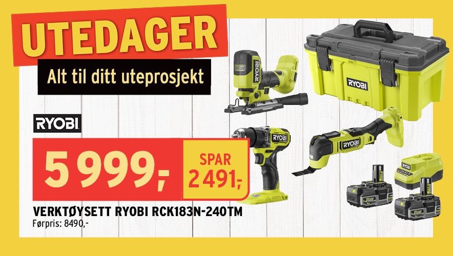 Verktøysett Ryobi RCK183N-240TM