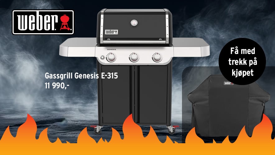 Weber grill hos Montér, Norges råeste utvalg - nå med trekk på kjøpet