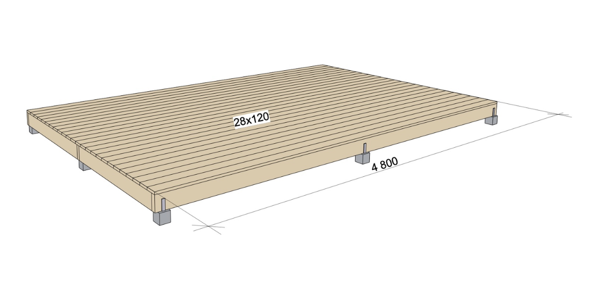 Bygg et gulv til pergolaen, så har du det rette fundamentet for å bygge videre.