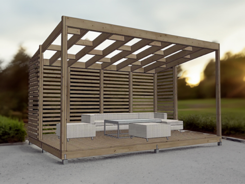Materialliste til pergola