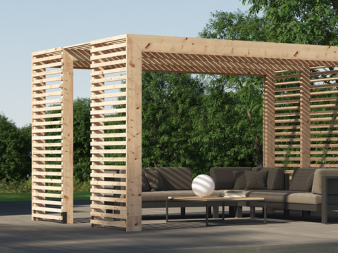 pergola skygge fra Montér