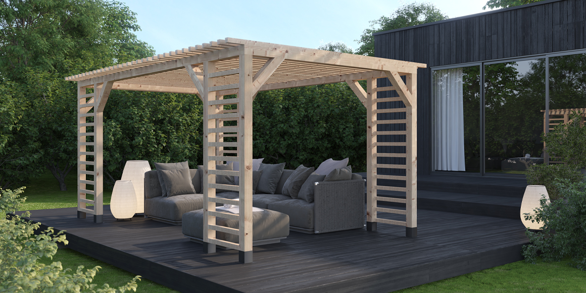En pergola fungerer både som et svalt tilholdssted og et estetisk supplement til uterommet. Ved å bygge den selv kan du tilpasse pergolaen dine ønsker og behov, enten du er ute etter skygge eller utsikt. Vi tar deg gjennom hva du bør tenke på før du bygger en pergola til du har ditt helt eget overbygg på terrassen.