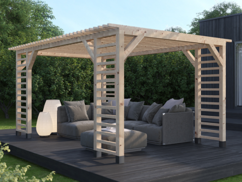 En pergola fungerer både som et svalt tilholdssted og et estetisk supplement til uterommet. Ved å bygge den selv kan du tilpasse pergolaen dine ønsker og behov, enten du er ute etter skygge eller utsikt. Vi tar deg gjennom hva du bør tenke på før du bygger en pergola til du har ditt helt eget overbygg på terrassen.