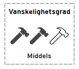 Vanskelighetsgrad middels