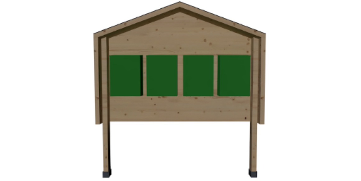 Slik bygger du: Postkassestativ, 4 postkasser