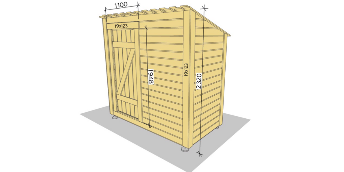 Kapp til 3 stk. lengder til 1948mm som dekker kledningen ved vinduet og døren og i mellom dem. Kapp deretter 1 stk. lengde til 1600mm som du legger over dem. Hjørnekassene må du måle til og skråskjære så de passer inn under taket og ned til kledningen. Fest terrasseskruer 4,2x55mm.