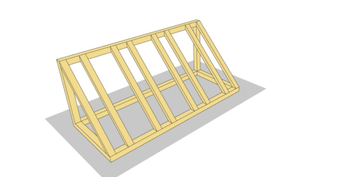 Puss over ujevne eller flisete kanter med sandpapir. Nå er stativet klar for overflatebehandling. Dersom du har valgt cu-impregnert materiale, må du male/beise etter en sesong. Farge velger du etter eget ønske.