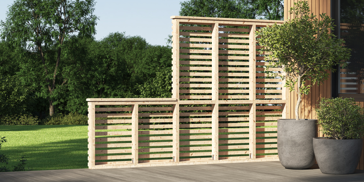 Skap din egen stilfulle levegg med vår enkle guide. Bygg trinn for trinn og nyt et personlig preg i uterommet ditt!