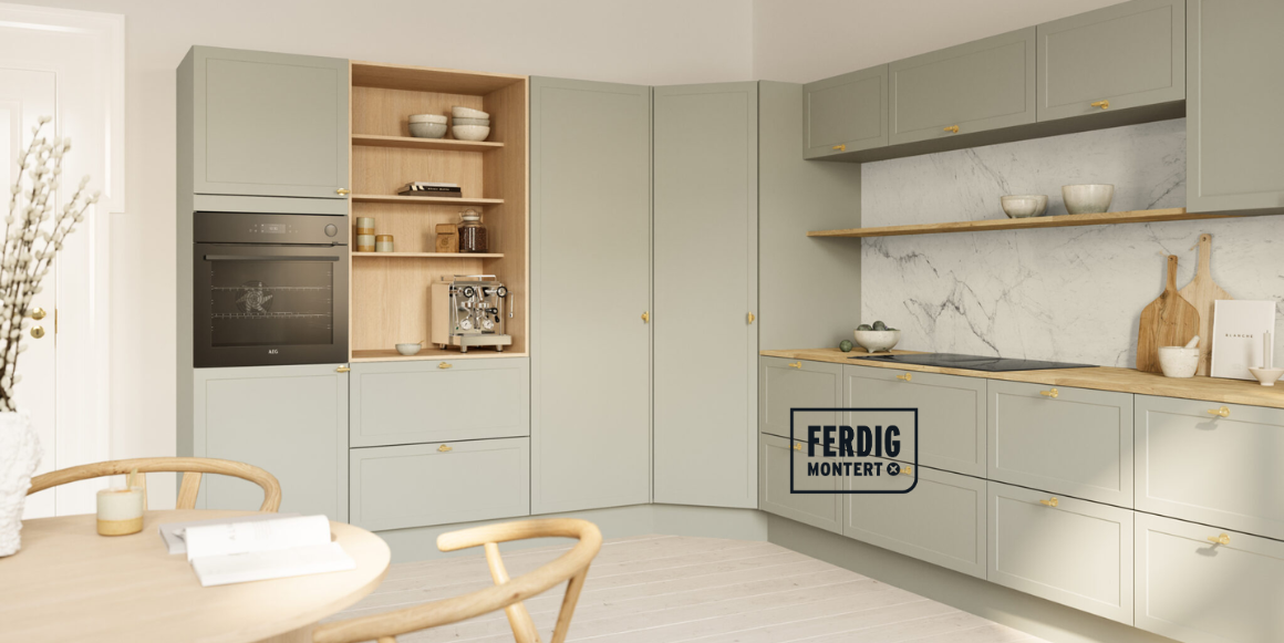 Bilde av kjøkken som er levert Ferdig Montert fra Montér