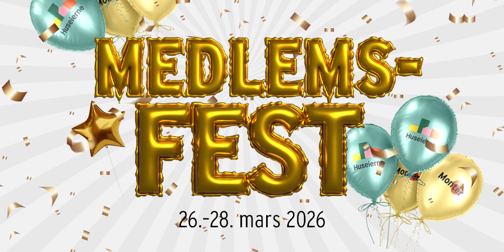 Medlemsfest for Huseierne i alle Montér varehus