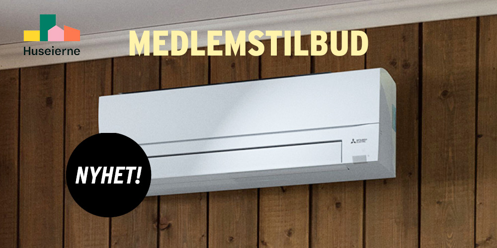 Medlemstilbud som medlem hos huseierne, på varmepumpe fra Montér!