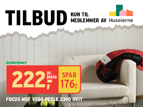 Veggplate til medlemspris for Huseierne-medlemmer