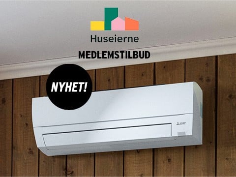 Varmepumpe med rabatt via medlemsavtale med Huseierne Varmepumpe med rabatt via medlemsavtale med Huseierne