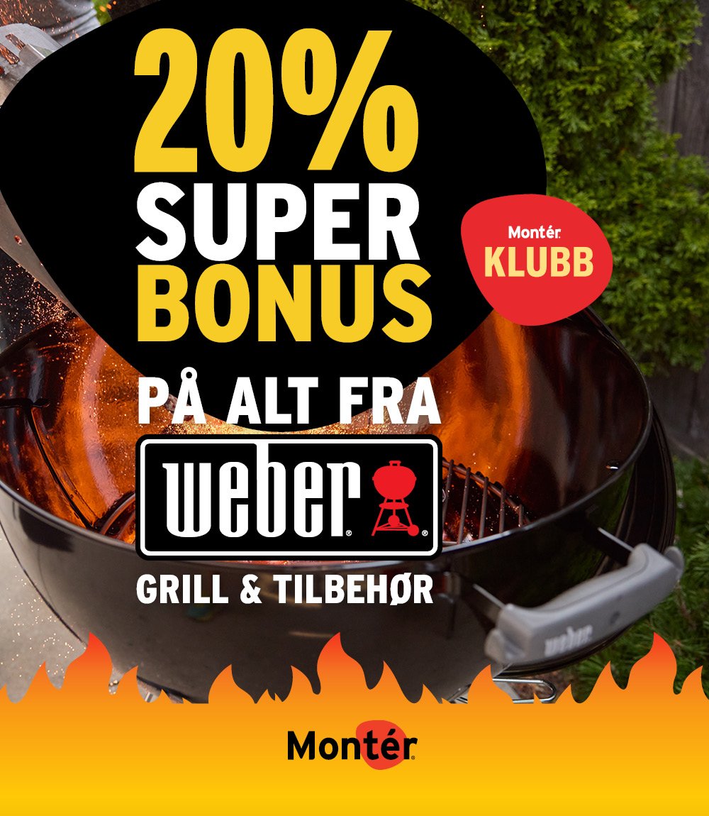 20% bonus på alt fra Weber 