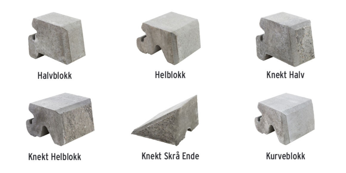 Mini Støttemur fra Aaltvedt i ulike former