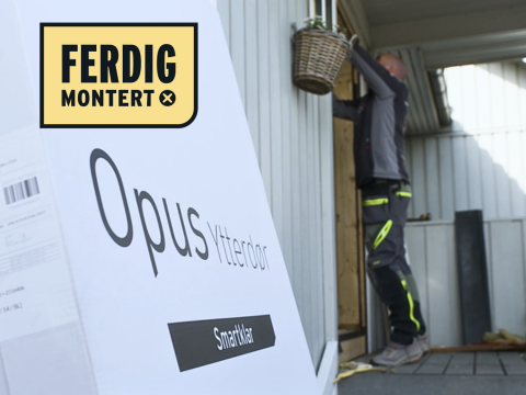 Opus smartdør – slik installerer du den installering av ny smartdør fra Opus