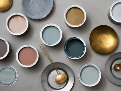 en rekke forskjellige interiørfarger fra Opus fargekart en rekke forskjellige interiørfarger fra Opus fargekart