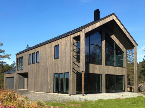 hus hvor det er benyttet kledning med fals hus hvor det er benyttet kledning med fals