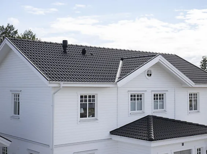 Takstein svart dobbelkrum bederit