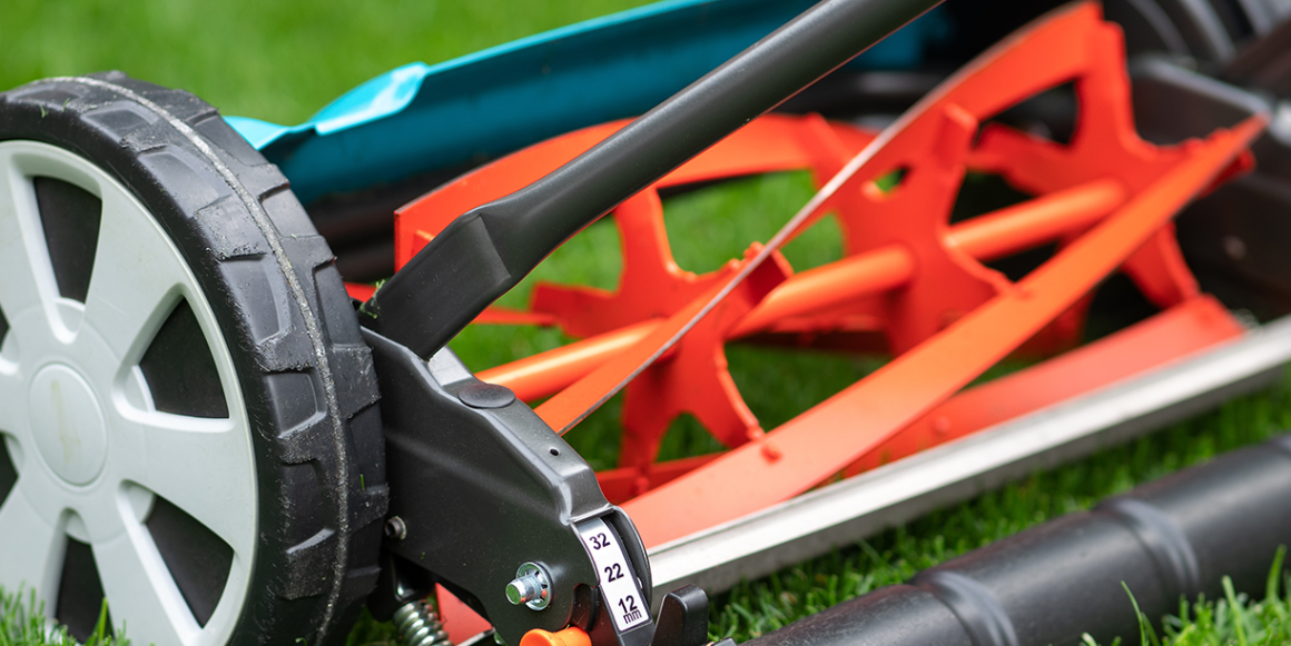 manuell gressklipper fra gardena