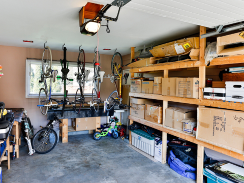 Oppbevaring i garasjen