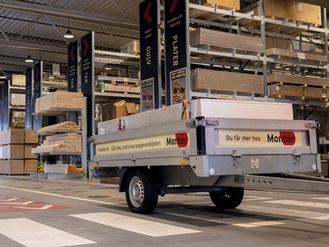 tilhenger i Montér byggevarehus tilhenger i Montér byggevarehus